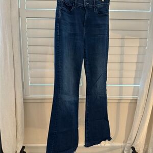 MOTHER Dark Blue Flare Jeans